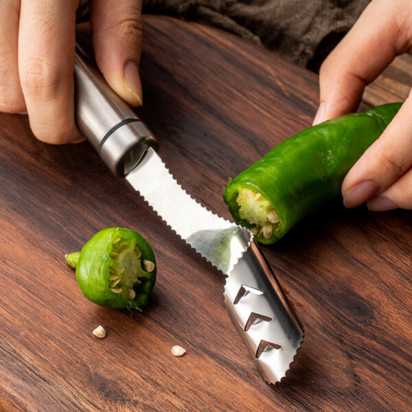 Green Pepper Nucleation Seed Picker Household Kitchen Supplies Core Remover Kitchen Tools - Image 3