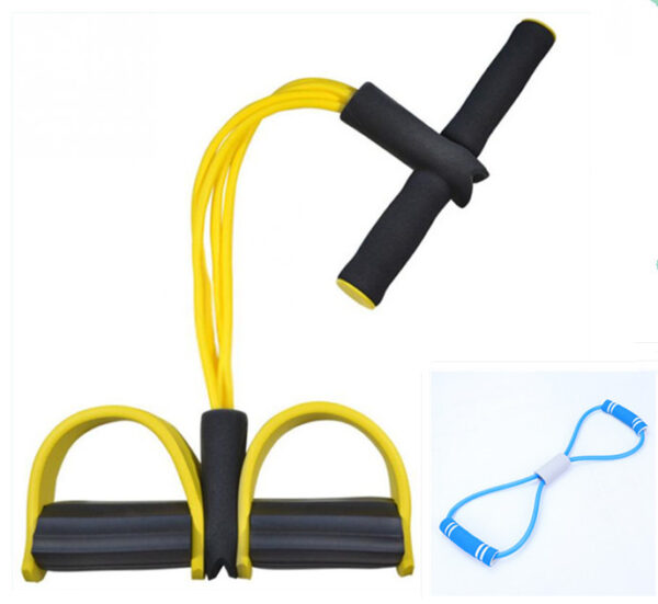 Natural Latex Foot Pedal Elastic Pull Rope with Handle Fitness Equipment Bodybuilding Expander - Image 6