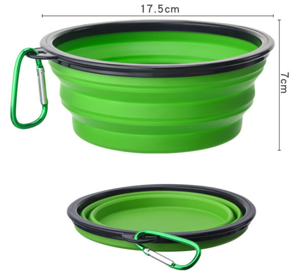 Outdoor Portable Folding Bowl For Dogs And Cats With Keychain - Image 8