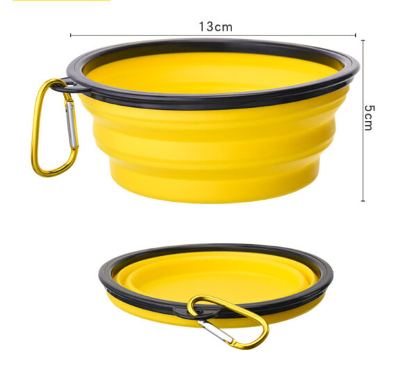 Outdoor Portable Folding Bowl For Dogs And Cats With Keychain - Image 6