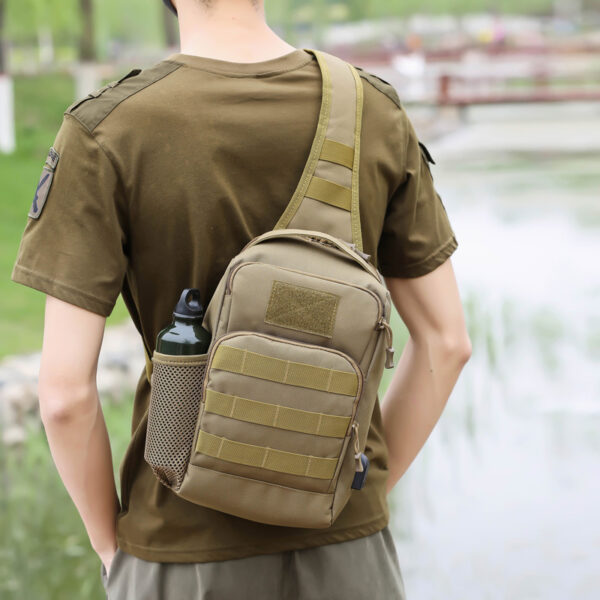 Outdoor Lure Camouflage Large Capacity Multi-functional Men's Shoulder Crossbody Tactical Chest Bag - Image 3